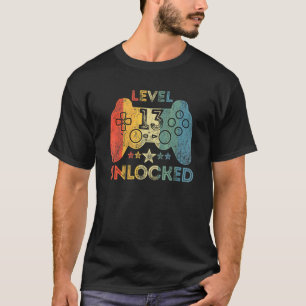 Level 13 Unlock Video Gamer 13 Jahre alt 13. T-Shirt