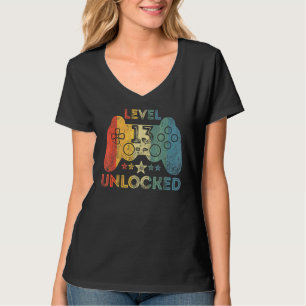 Level 13 Unlock Video Gamer 13 Jahre alt 13. T-Shirt