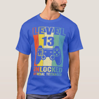 Level 13 Unlocked  13th Video  Birthday Gift  (89) T-Shirt