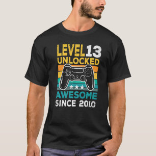 Level 13 Unlocked Awesome Since 2010 Video Game Bi T-Shirt