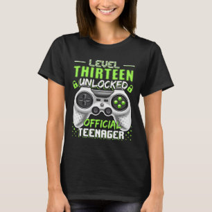 Level 13 Unlocked Offial Teenager Video Game 13t T-Shirt