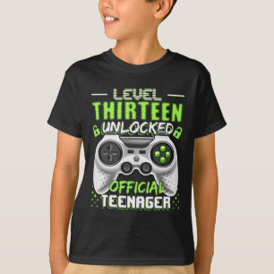 Level 13 Unlocked Offial Teenager Video Game 13t T-Shirt
