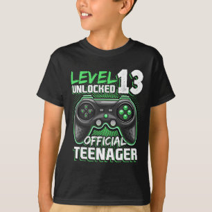 Level 13 Unlocked Offial Teenager Video Game 13t T-Shirt