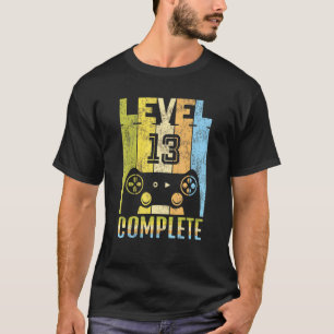 Level 13 Vollständiger Gamer Geburtstag 13 Gaming- T-Shirt