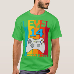 Level 14 freigeschaltet 14. Videospieler-Quarantän T-Shirt