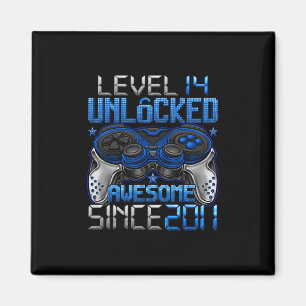 Level 14 freigeschaltet Geschenke für 14-jährige J Magnet