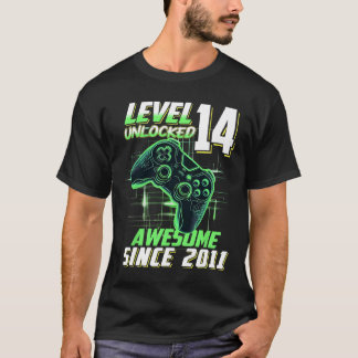 Level 14 freigeschaltet Großartig Seit 14. Geburts T-Shirt