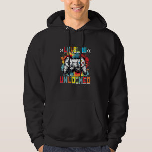 Level 16 freigeschaltet Videospiel 16. Geburtstags Hoodie