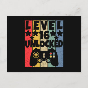 Level 16 postkarte