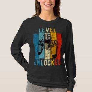 Level 16 Unlock Video Gamer 16 Jahre alt 16. Bir T-Shirt