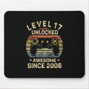 Level 17 freigeschaltet 17. Geburtstag Geschenke f Mousepad