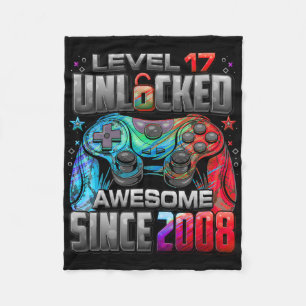 Level 17 freigeschaltet Großartig Seit 17. Geburts Fleecedecke