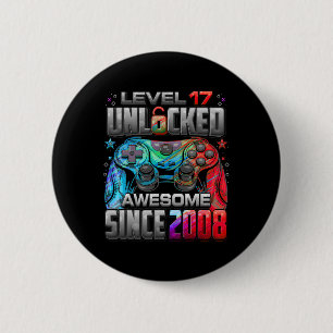 Level 17 freigeschaltet Großartig seit 2008 17. Ge Button