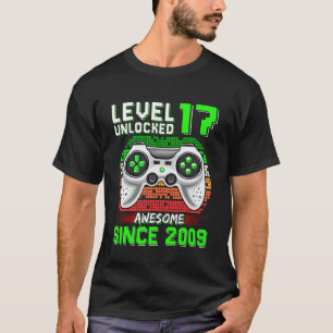 Level 17 freigeschaltet Großartig seit 2009 Videos T-Shirt