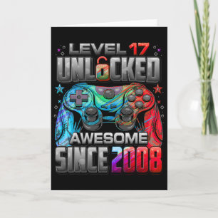 Level 17 freigeschaltet Toll seit dem 17. Geburtst Karte