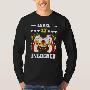 Level 17 Unlock Video Gamer 17. Geburtstag Junge G T-Shirt