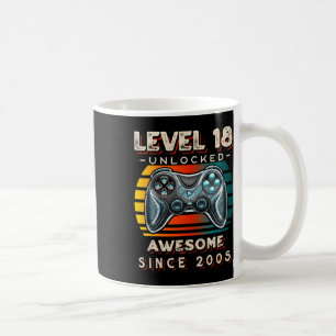 Level 18 Unlock Video Game 18. Geburtstag 18 Jr. O Kaffeetasse