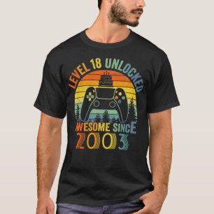 Level 18 Unlock Video Gamer 18 Jahre alt 18 Birt T-Shirt