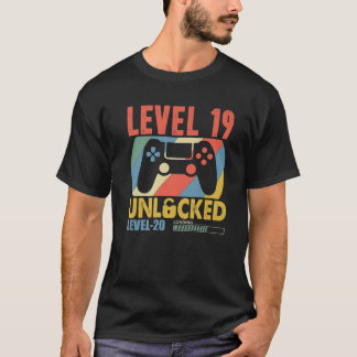 Level 19 Unlock Video Gamer 19 Jahre alt 19 Birt T-Shirt