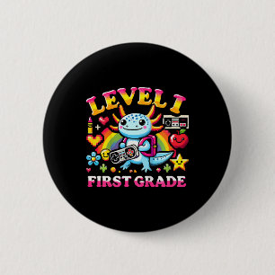 Level 1 Erstklässler-Gamer-Axolotl-Videospiel Ck T Button