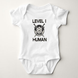 Level 1 Human Gaming Baby Strampler