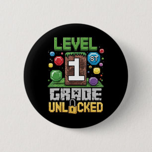 Level 1. Klasse freigeschaltetes Videospiel erster Button