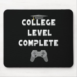 Level 2025 Uni Komplett Funny Video Gamer Grad Mousepad