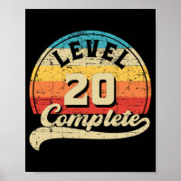 Level 20 Complete Gamer T-Shirt 20. Wedding Annive