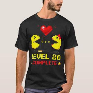 Level 20 Complete Gamers 20 th Wedding Anniversary T-Shirt