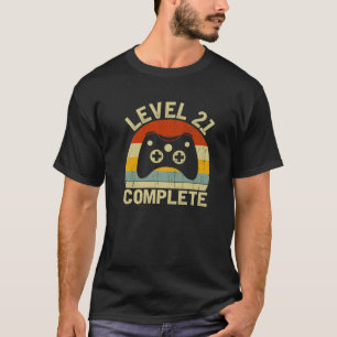 Level 21 Complete Funny Couple Retro Style 21St An T-Shirt