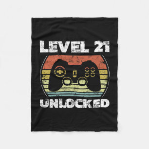 Level 21 freigeschaltet Lustiges Videospieler 21. Fleecedecke