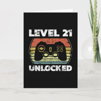 Level 21 freigeschaltet Lustiges Videospieler 21.  Karte