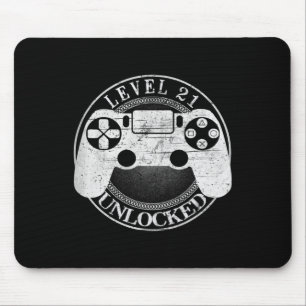 Level 21 freigeschaltet Lustiges Videospieler 21. Mousepad