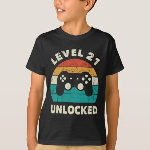 Level 21 freigeschaltet - Retro Vintage lustiger 2 T-Shirt