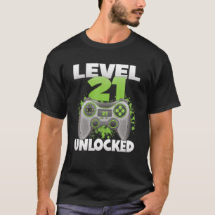 Level 21 Unlock Video Gaming 21. Geburtstag 2001 T-Shirt