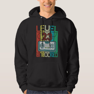 Level 23 Unlocks Videospiel 23 Geburtstag Hoodie