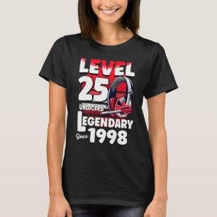 Level 25 Jahre alt seit 1998 unverschlossen 25. Ga T-Shirt