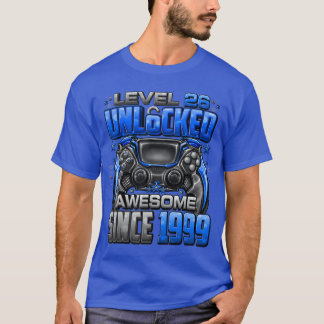 Level 26 freigeschaltet Awesome seit 1999 26. Gebu T-Shirt
