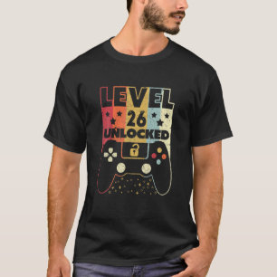Level 26 Unlock Shirt Video Gamer 26. Geburtstag
