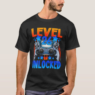 Level 26 Unlocked Awesome Since 1995 26Th Birthday T-Shirt
