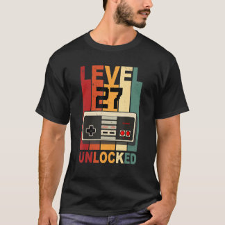 Level 27 Unlock Shirt Video Gamer 27. Geburtstag