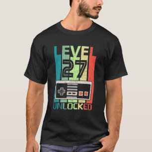 Level 27 Unlocks Video Gamer 27. Geburtstagsgesche T-Shirt