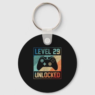 Level 29 freigeschaltetes Shirt Video Gamer 29. Ge Schlüsselanhänger