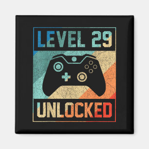 Level 29 freigeschaltetes Shirt Videospieler 29. G Magnet