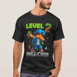 Level 2 freigeschaltet Lustiger Geburtstagsjunge P T-Shirt