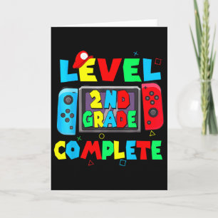 Level 2. Klasse Abschluss Letzter Schultag Video Karte