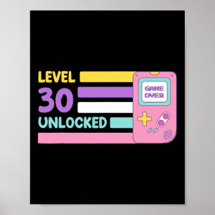 Level 30 freigeschalteter Videoplayer 30 Jahre Bda Poster