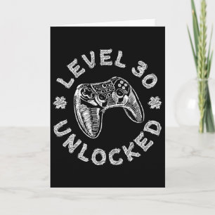 Level 30 freigeschaltetes Shirt Männer Frauen Vide Karte