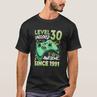 Level 30 Uncked Phantastisch 1991 Video Game 30th  T-Shirt