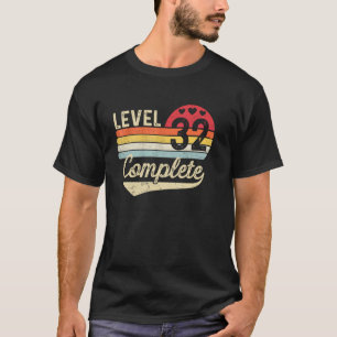Level 32 Abgeschlossen 32. Hochzeitstag 32 Jahr T-Shirt